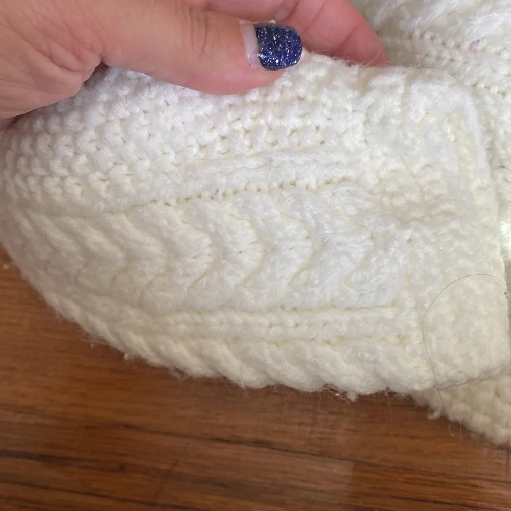 Vintage hand knit woven baby sleep sack perfect condition so warm & cozy!